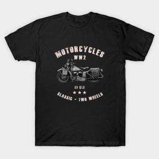 Harley WLA Retro Vintage Motorcycle WW2 T-Shirt